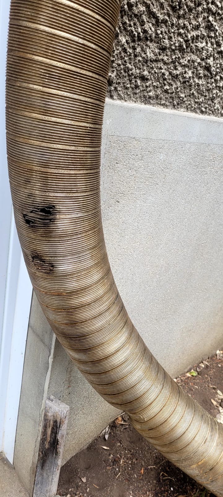 Tubage inox en pied de conduit - Sosia 94